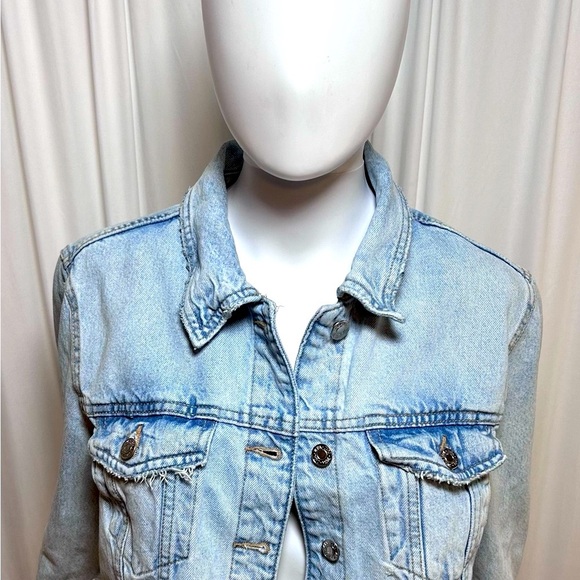 Zara Light Blue Jean Jacket - Picture 2 of 6